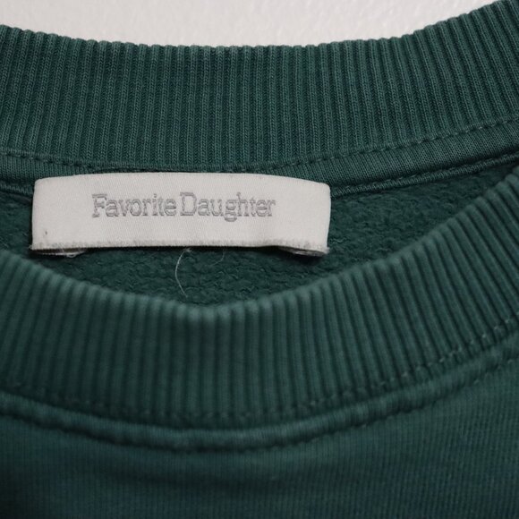 Favorite Daughter “Favorite Daughter” Evergreen Graphic Sweatshirt Green Size M - Picture 2 of 5